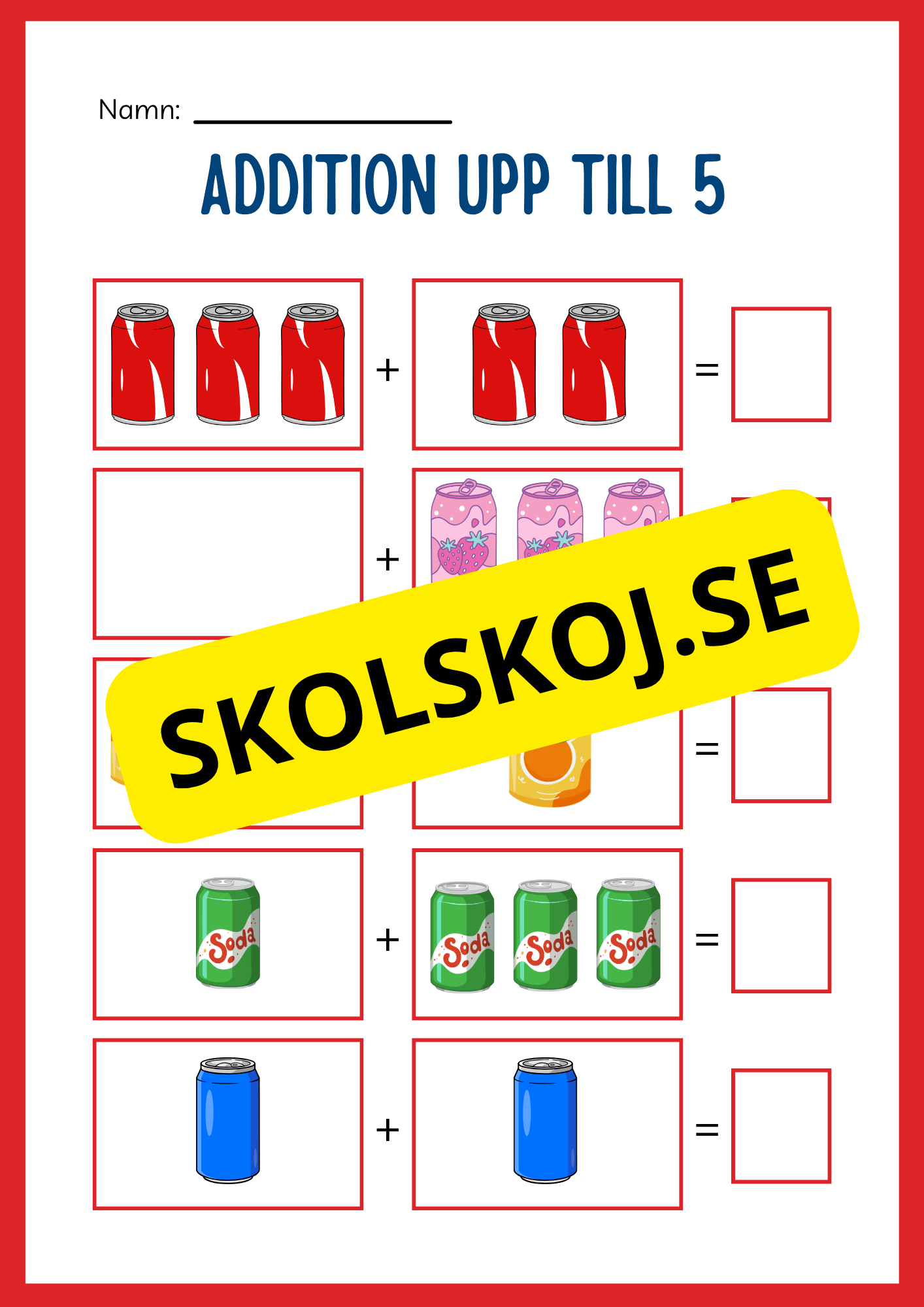 Stort paket - Addition 0 - 20