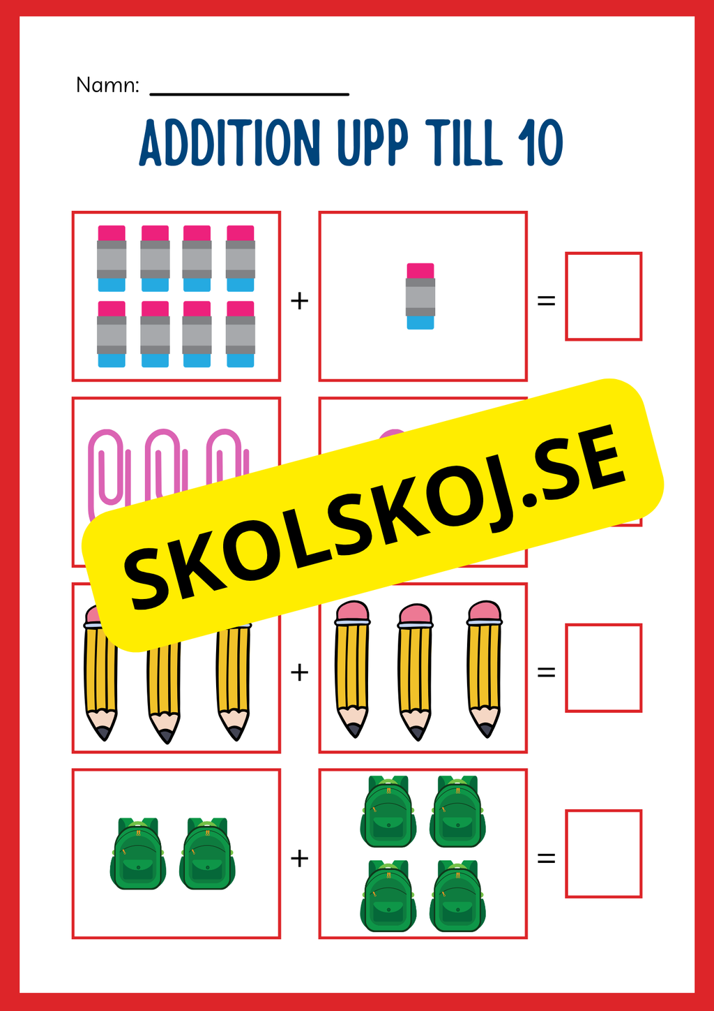 Stort paket - Addition 0 - 20