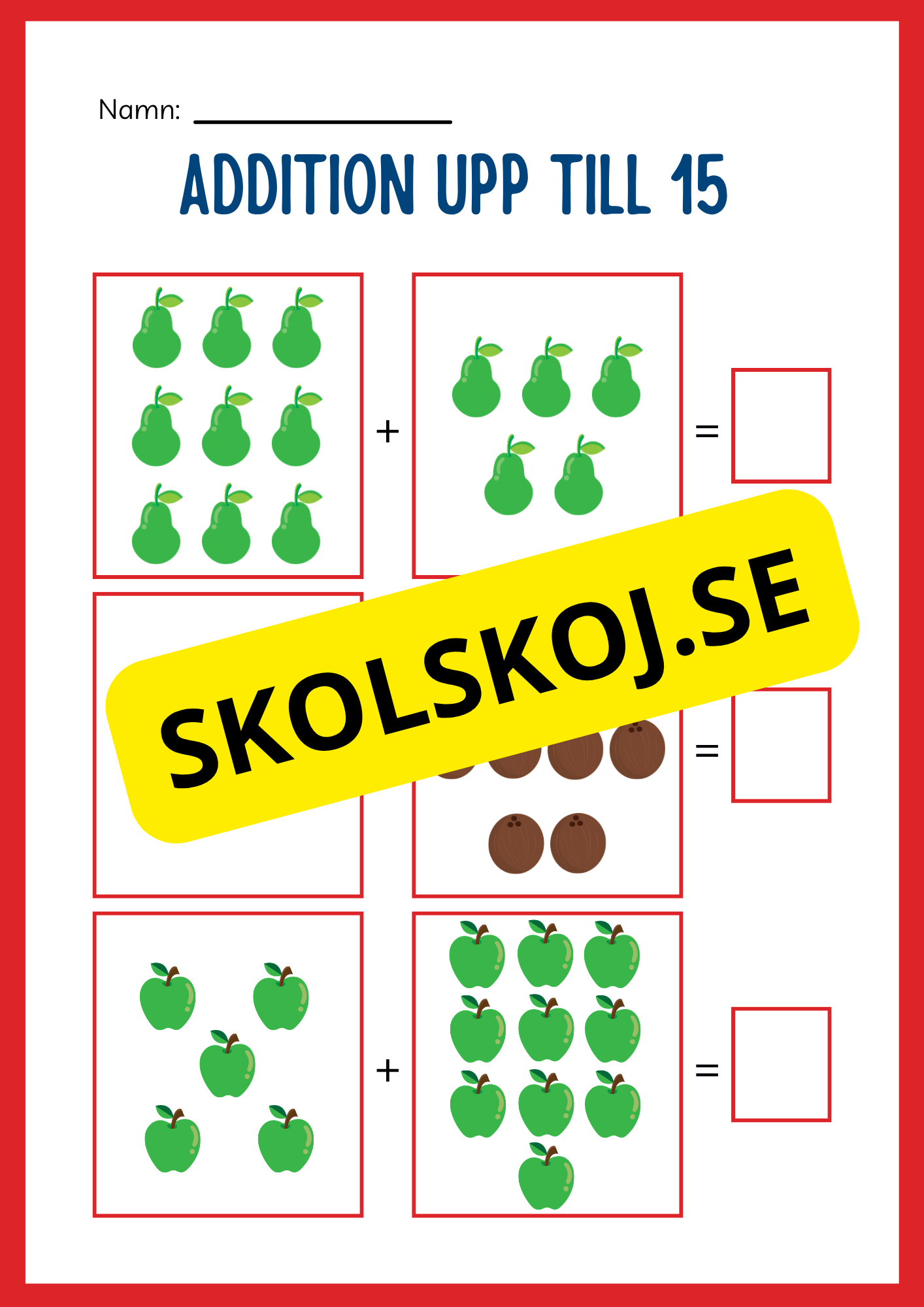 Stort paket - Addition 0 - 20