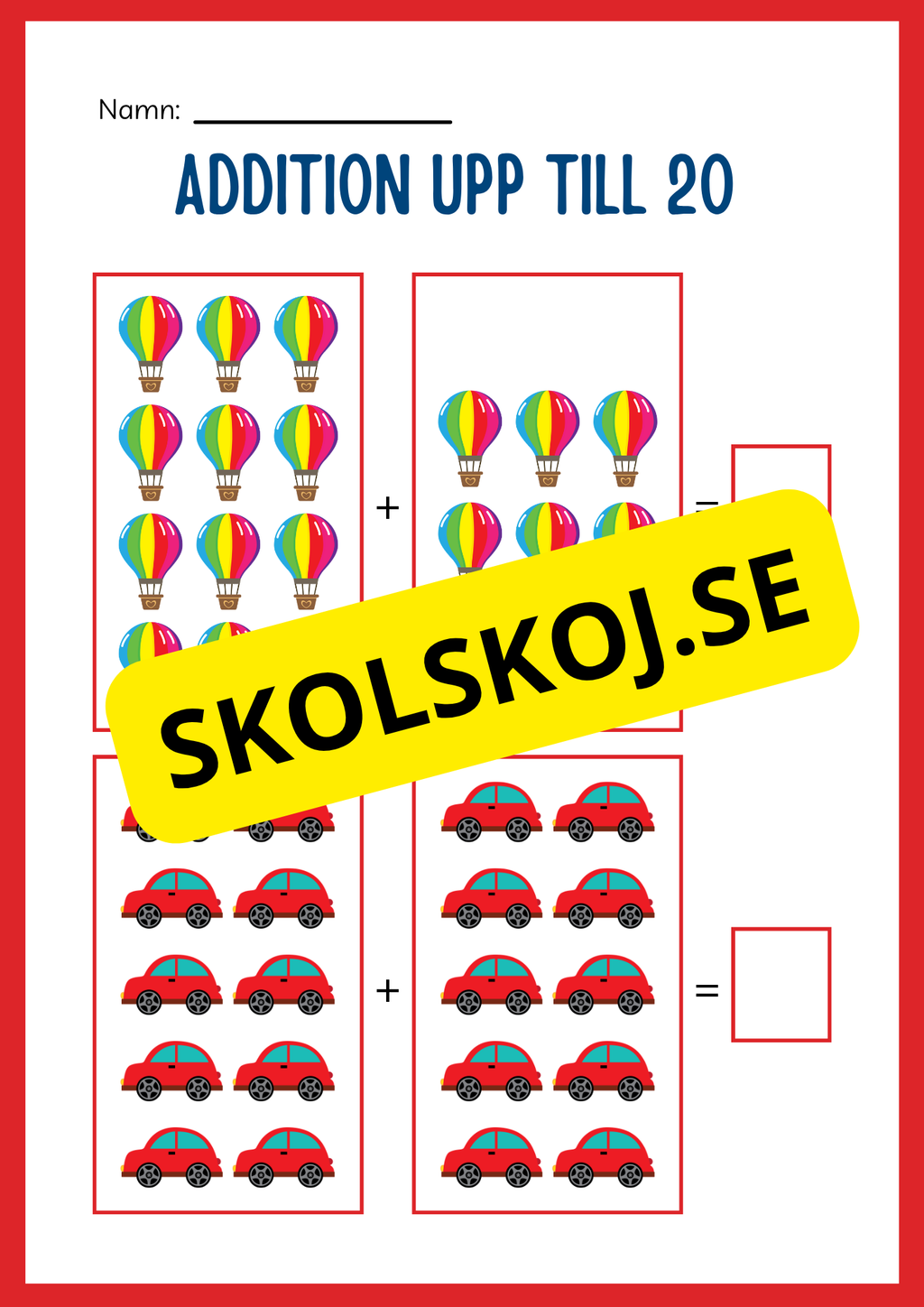 Stort paket - Addition 0 - 20