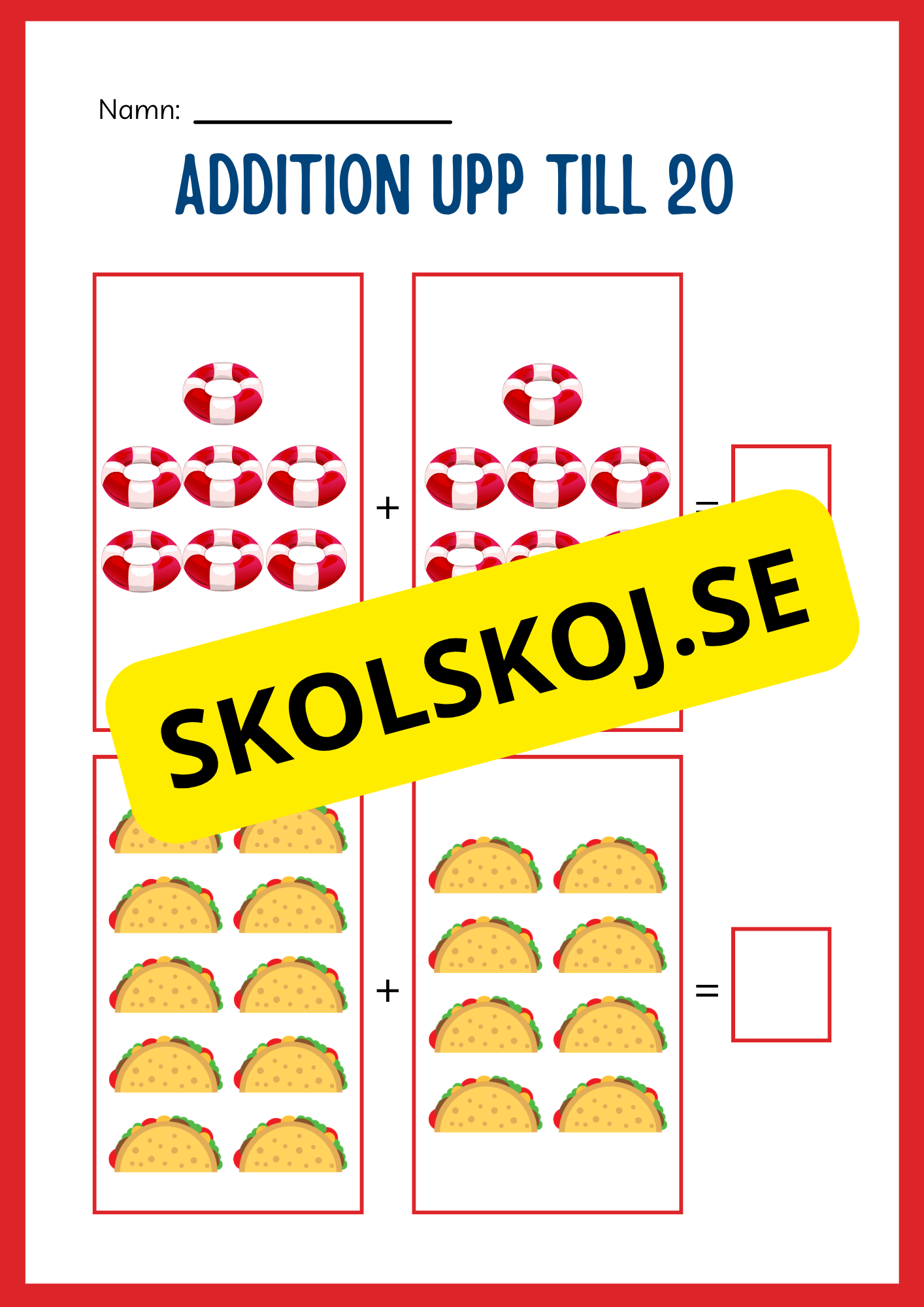 Stort paket - Addition 0 - 20