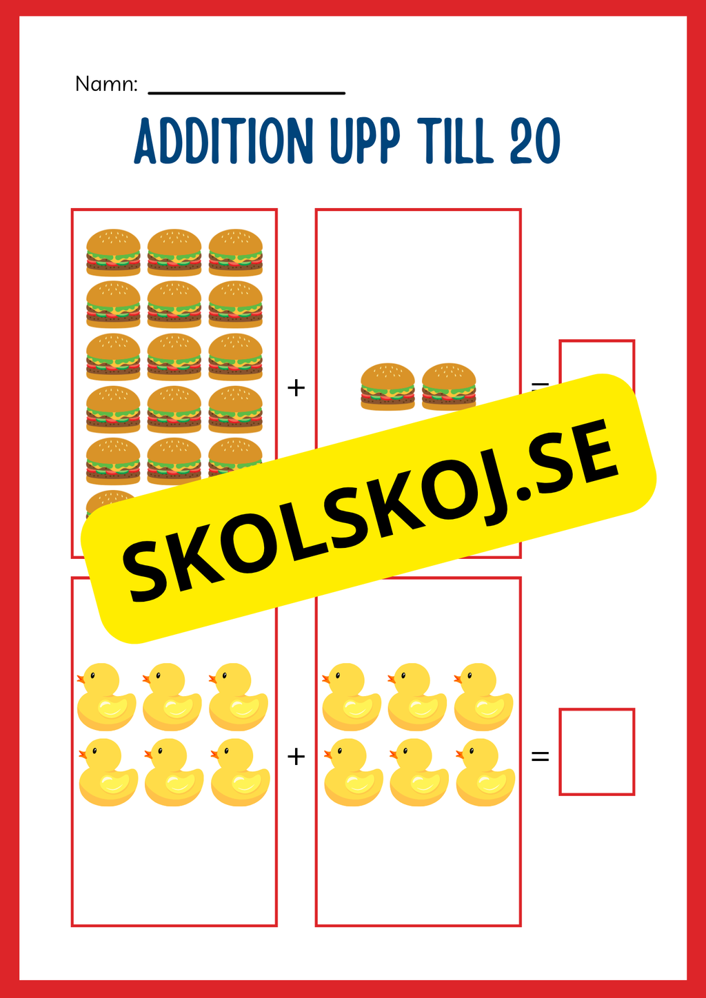 Stort paket - Addition 0 - 20