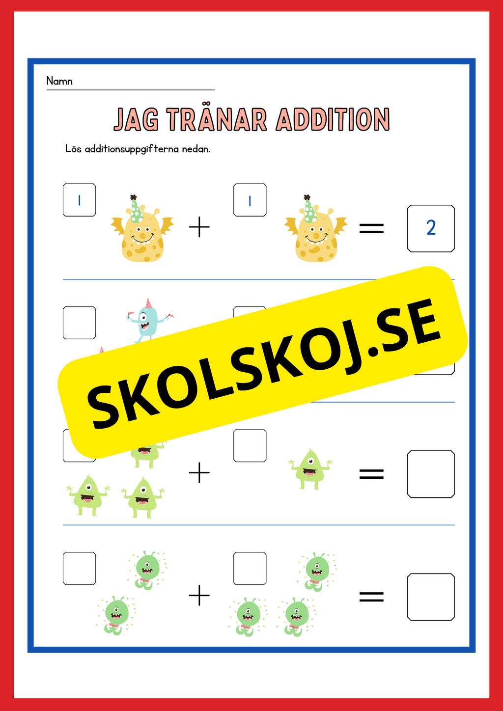 Stort paket - Addition 0 - 20
