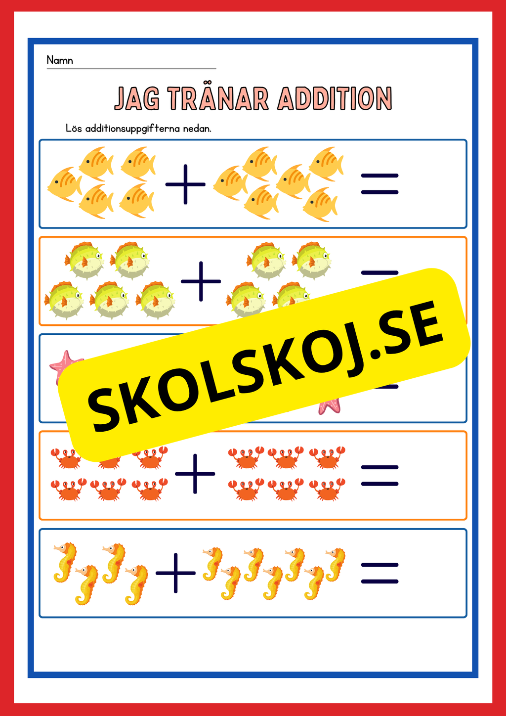 Stort paket - Addition 0 - 20