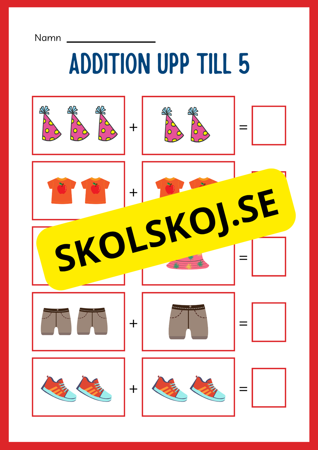 Stort paket - Addition 0 - 20