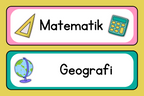 Schemaskyltar