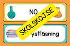 Schemaskyltar