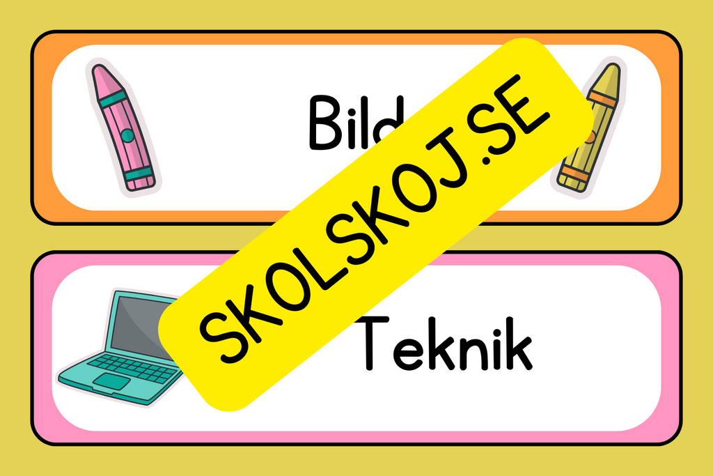 Schemaskyltar