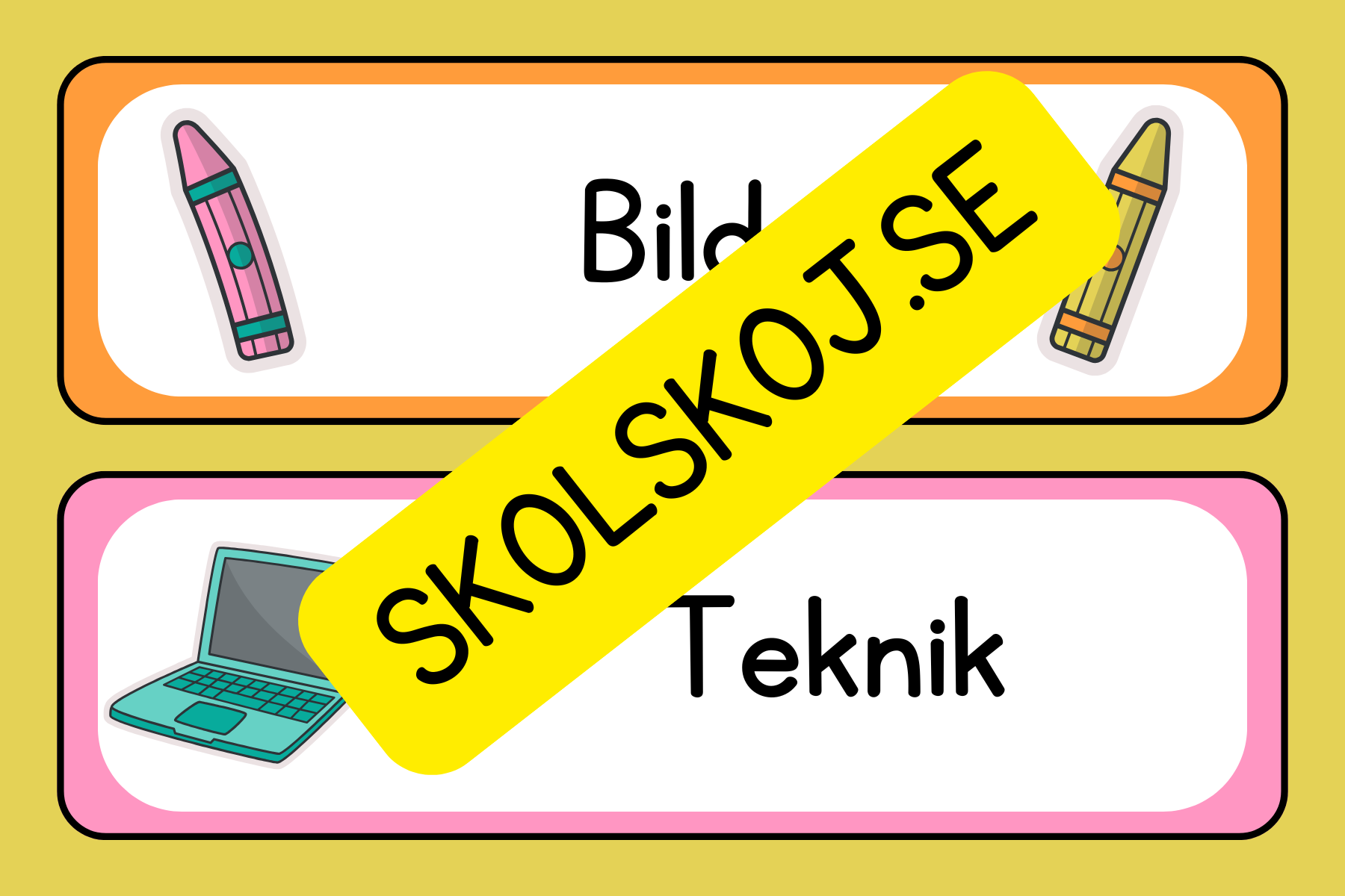 Schemaskyltar