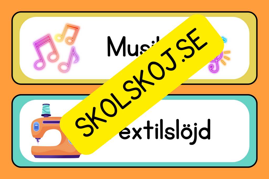 Schemaskyltar
