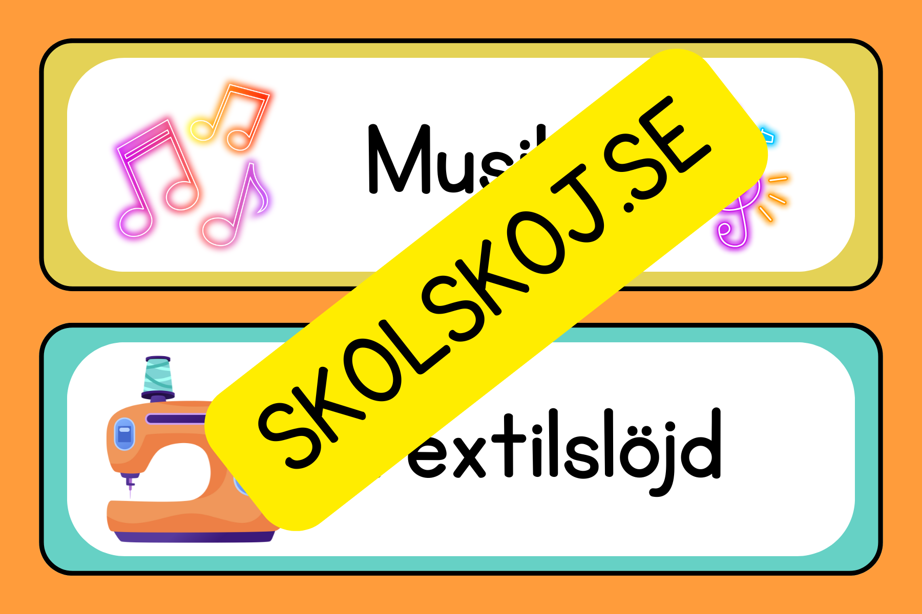 Schemaskyltar