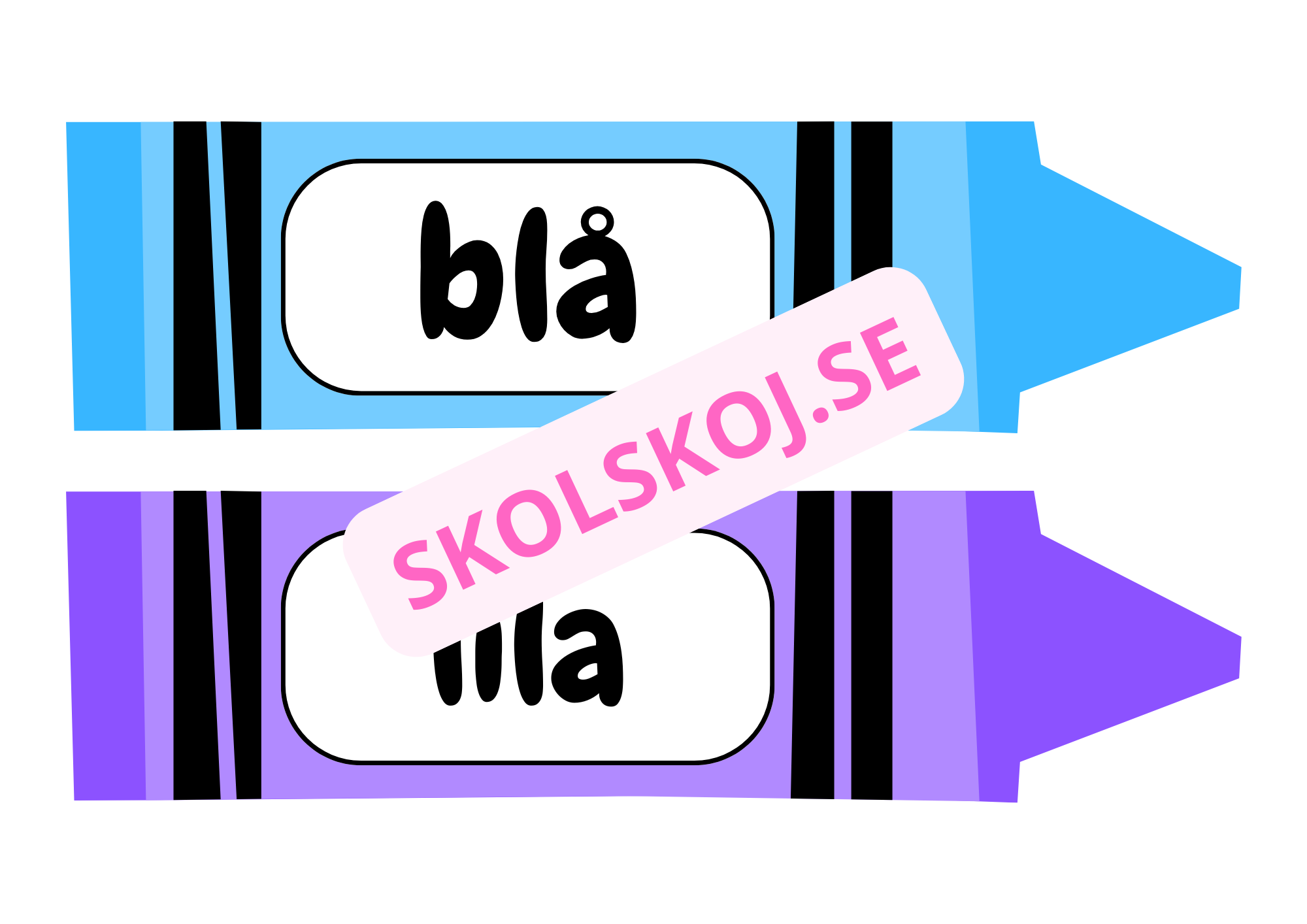Skyltar - Färger - A4
