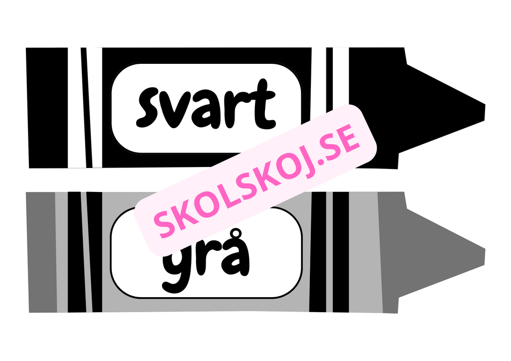 Skyltar - Färger - A4