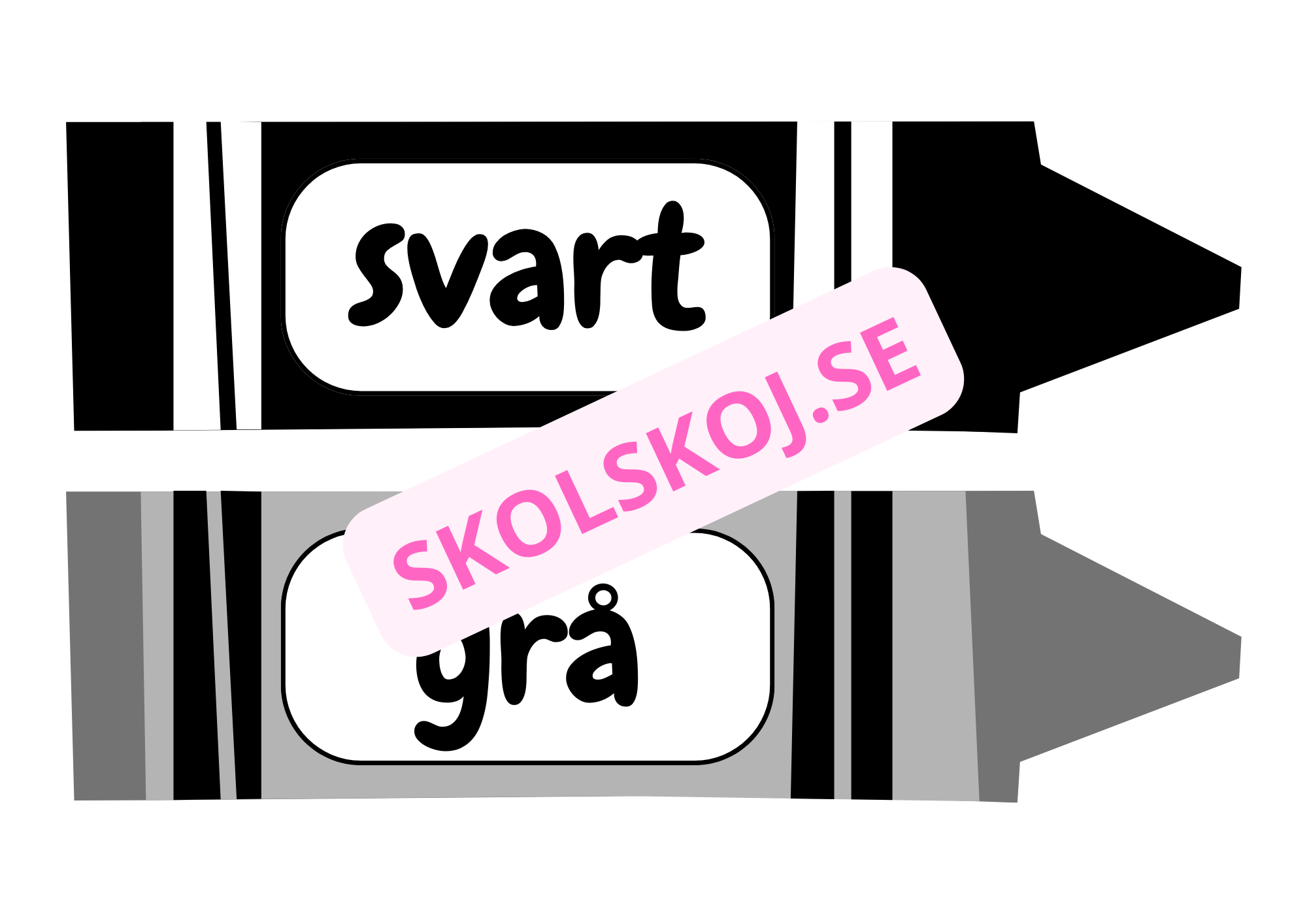 Skyltar - Färger - A4