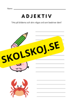 Adjektiv - Häfte