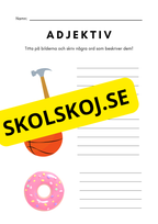 Adjektiv - Häfte