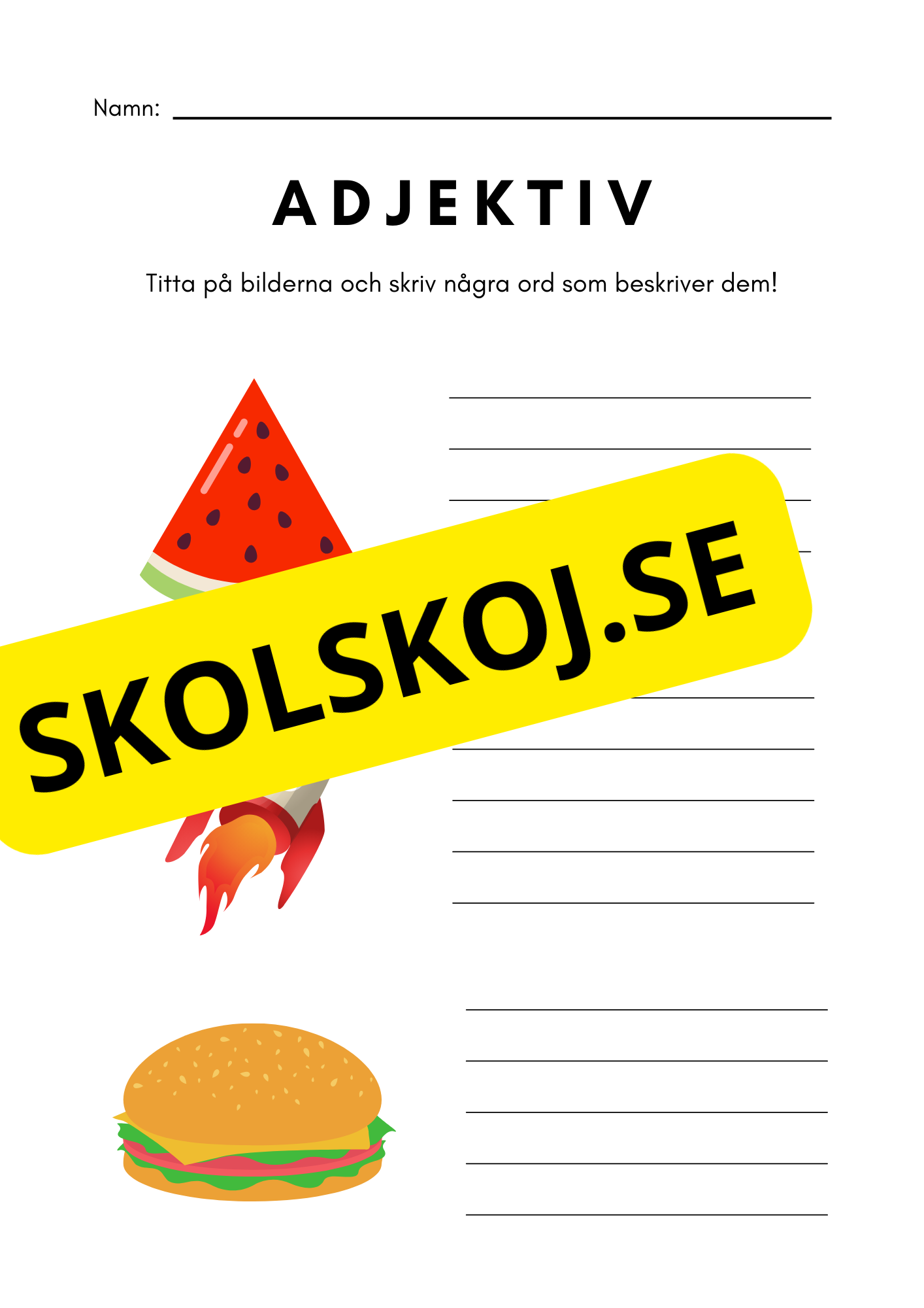 Adjektiv - Häfte
