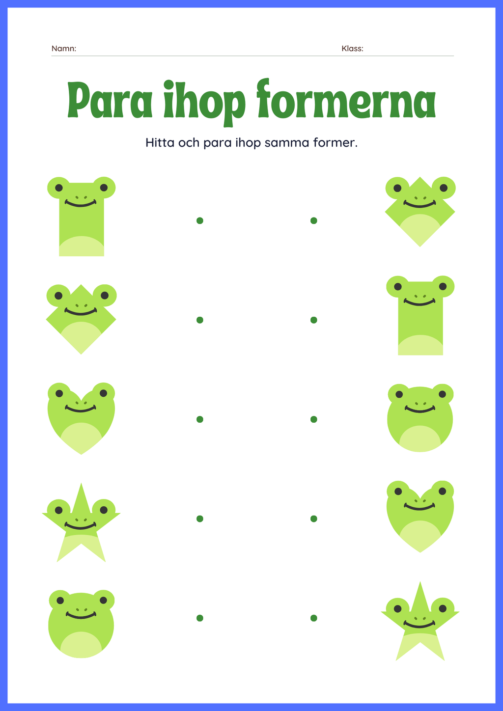 Para ihop formerna