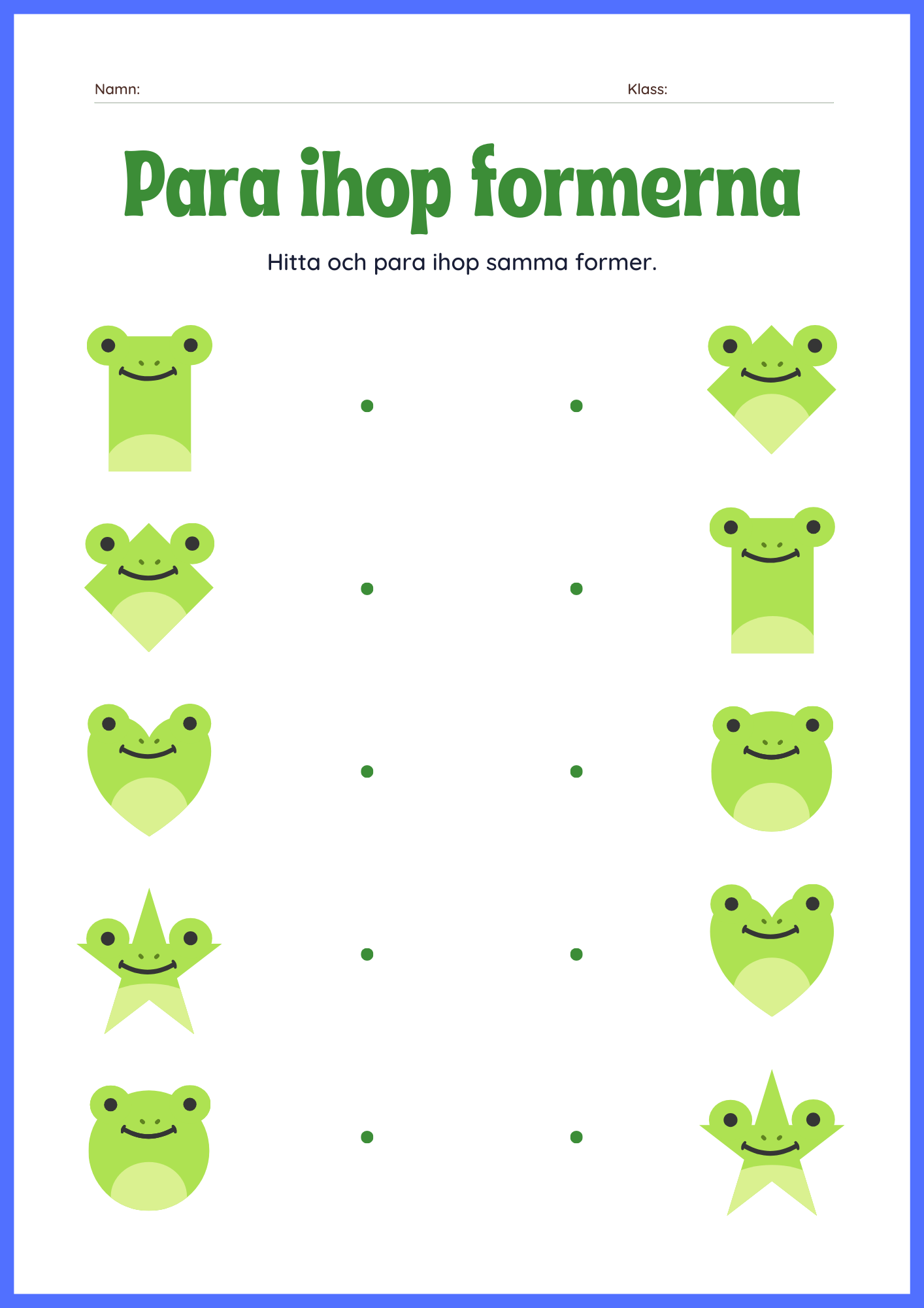 Para ihop formerna