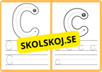 Spåra alfabetet - A - Ö