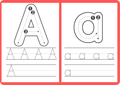Spåra alfabetet - A - Ö