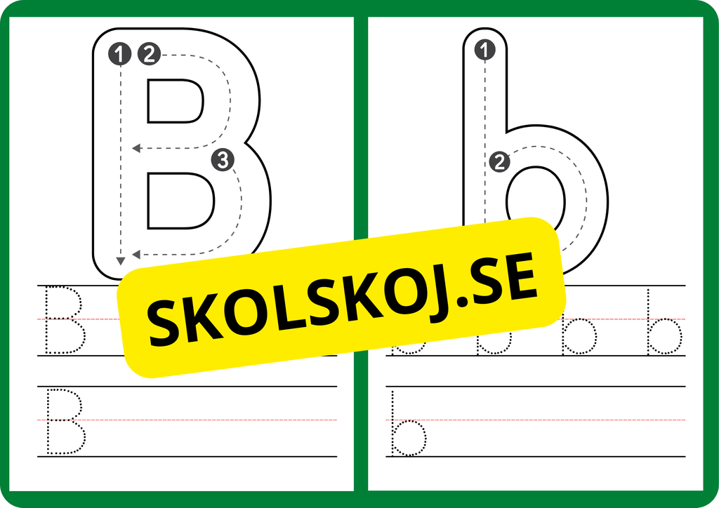 Spåra alfabetet - A - Ö