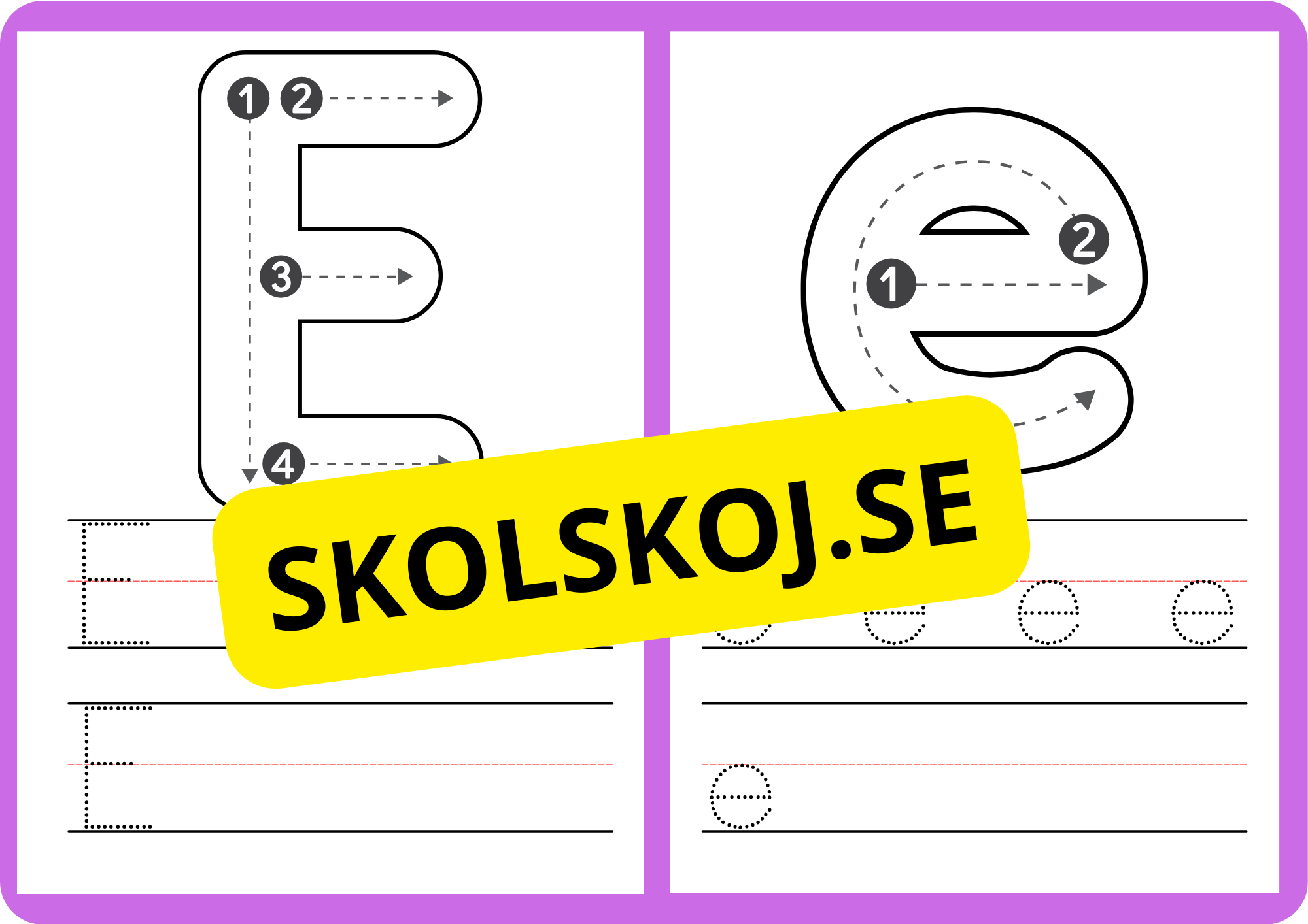 Spåra alfabetet - A - Ö
