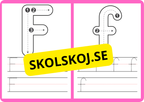 Spåra alfabetet - A - Ö