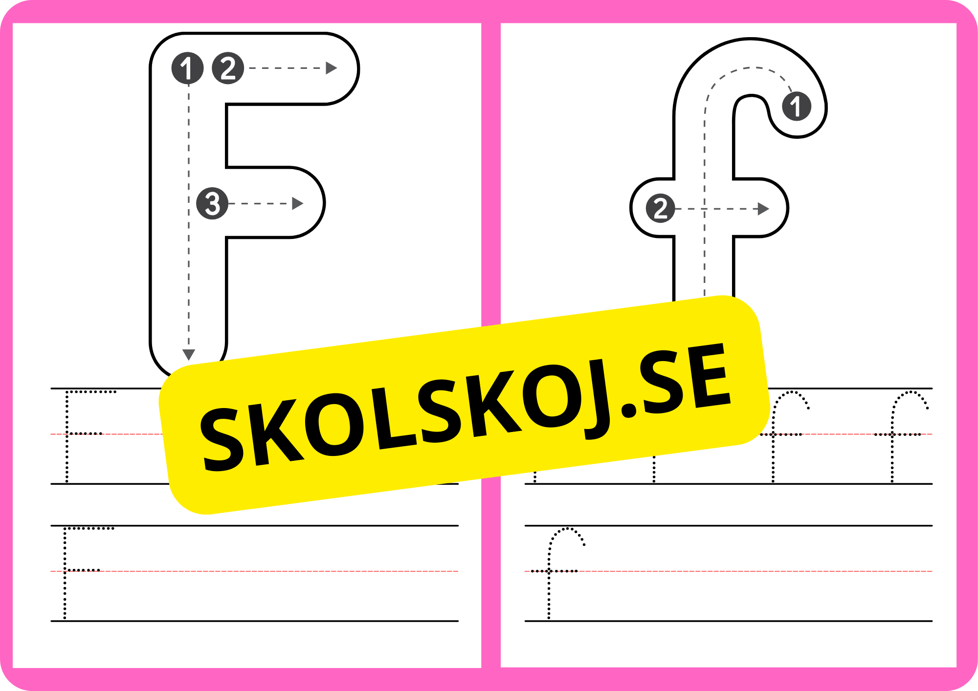 Spåra alfabetet - A - Ö