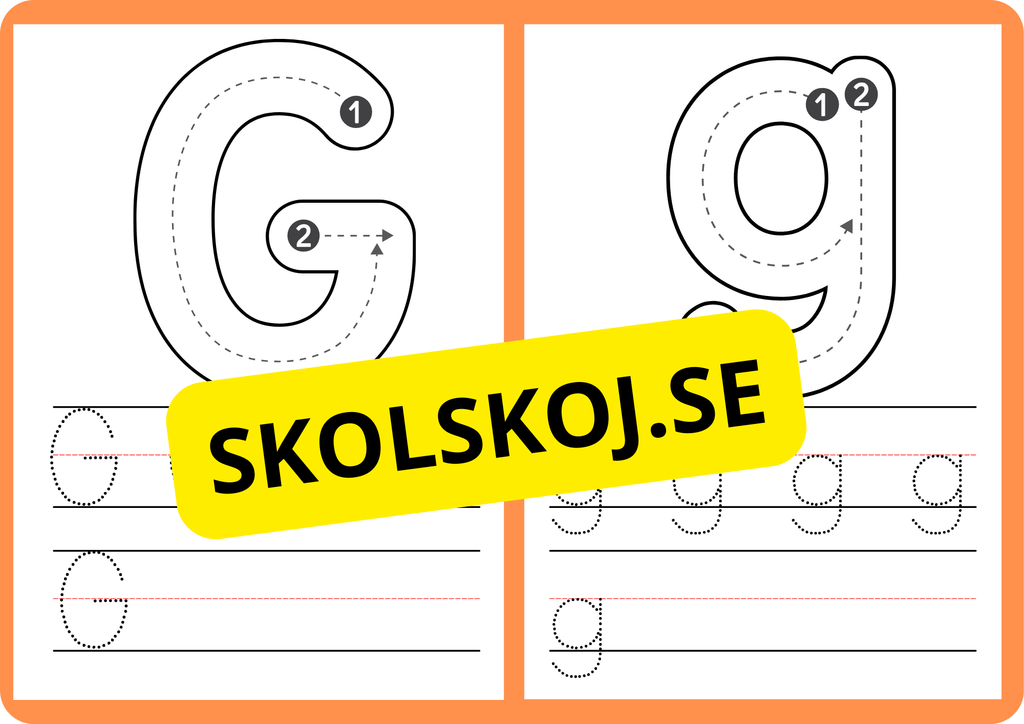 Spåra alfabetet - A - Ö