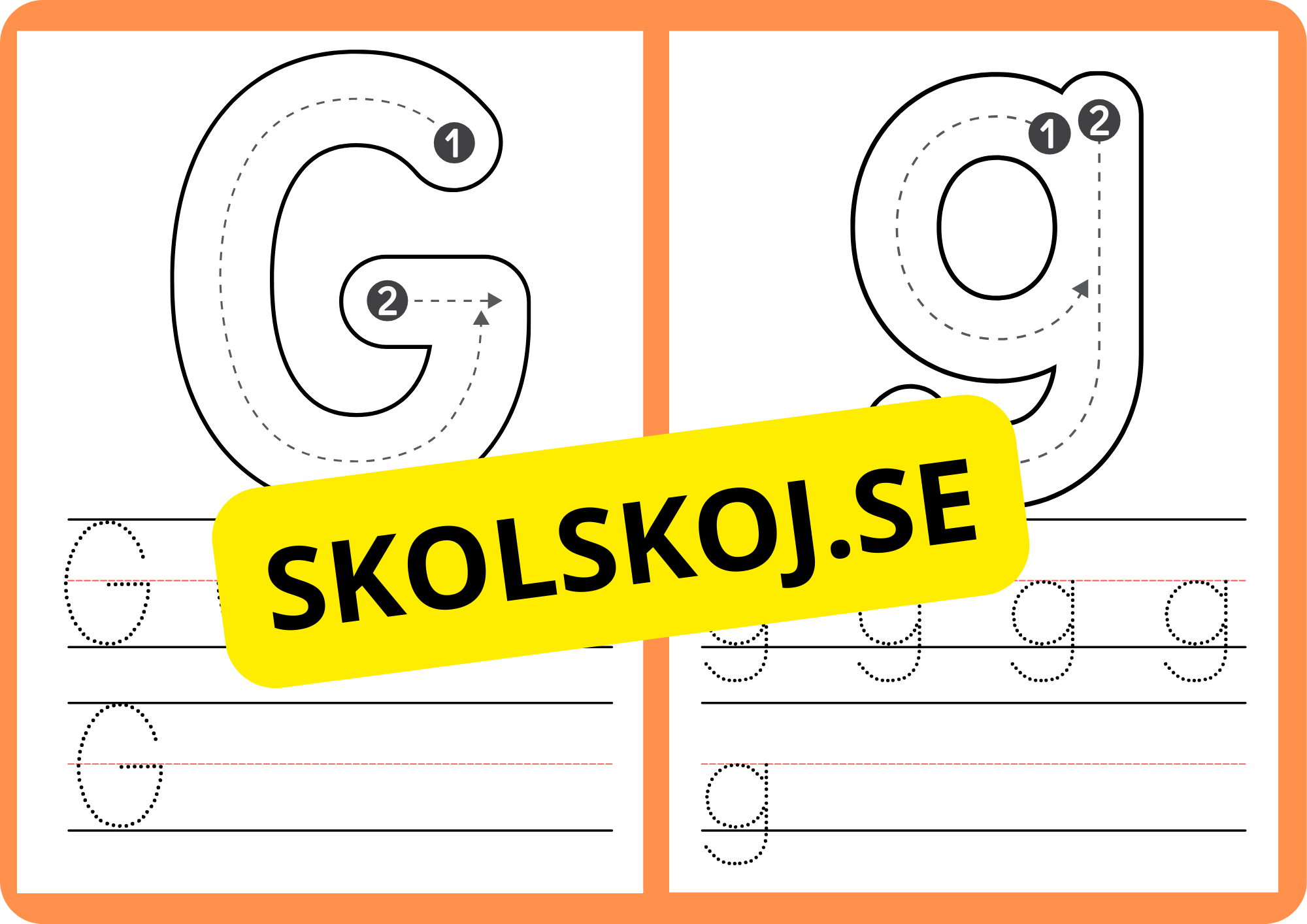 Spåra alfabetet - A - Ö