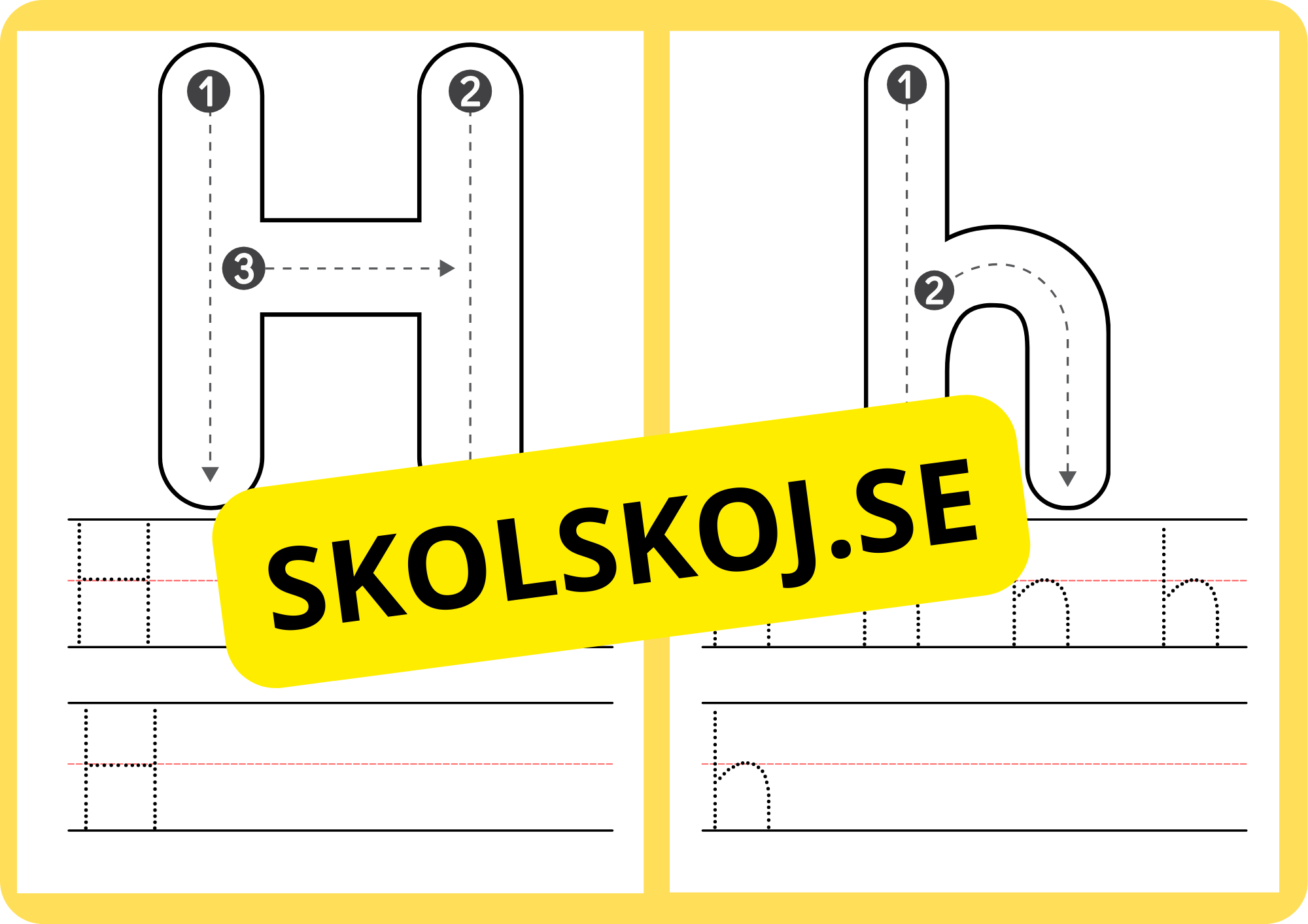 Spåra alfabetet - A - Ö