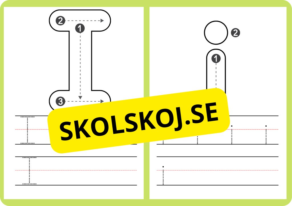 Spåra alfabetet - A - Ö