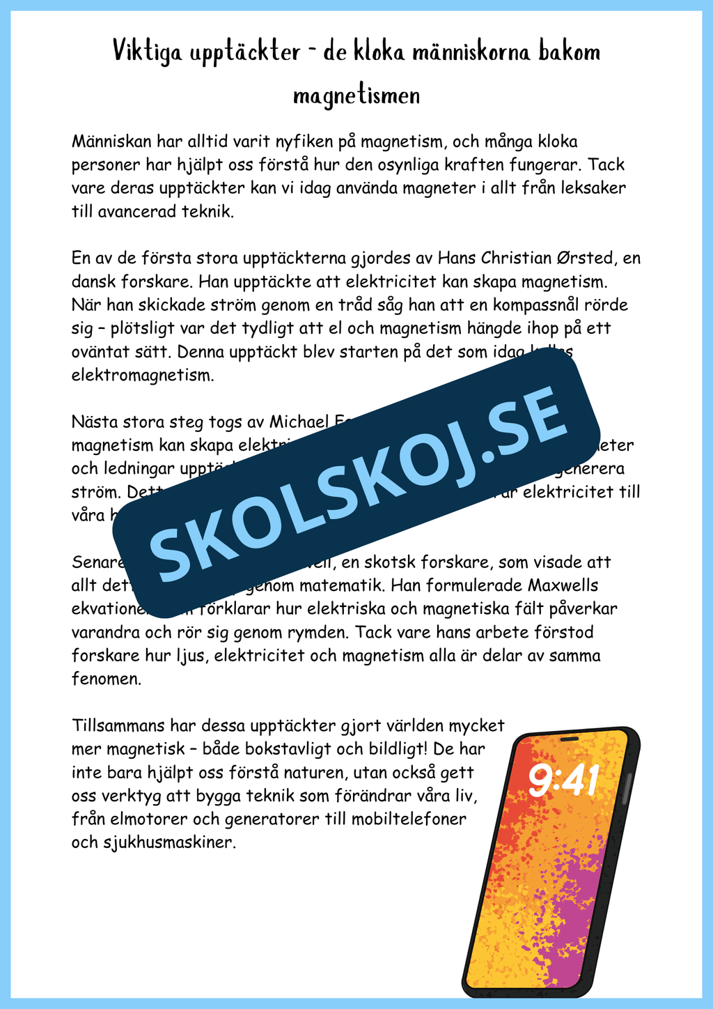 Allt om magnetism - Årskurs 4 - 6