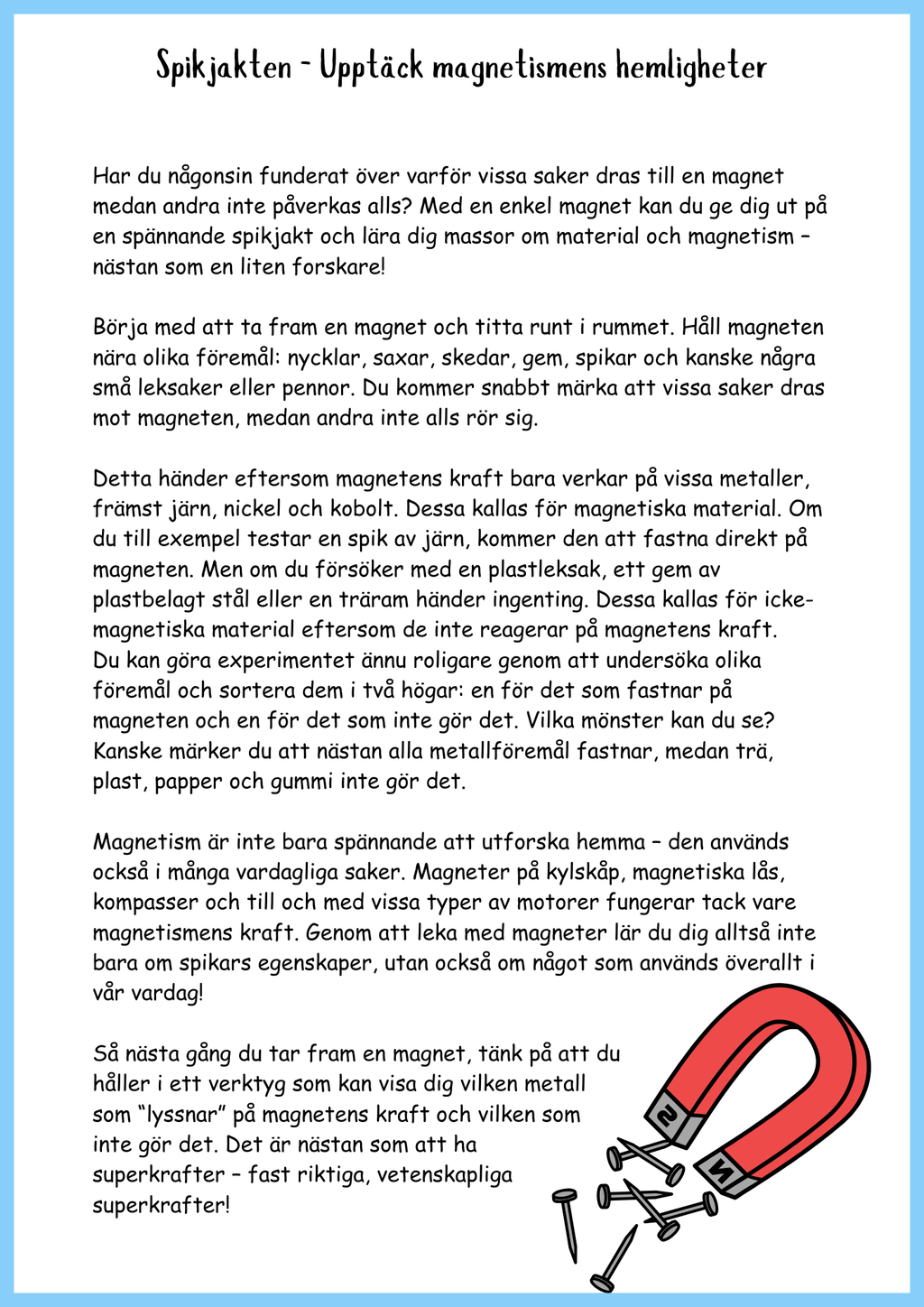Allt om magnetism - Årskurs 4 - 6