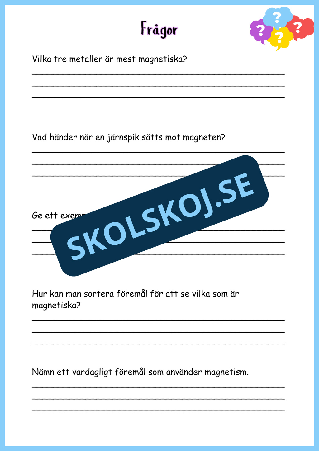 Allt om magnetism - Årskurs 4 - 6