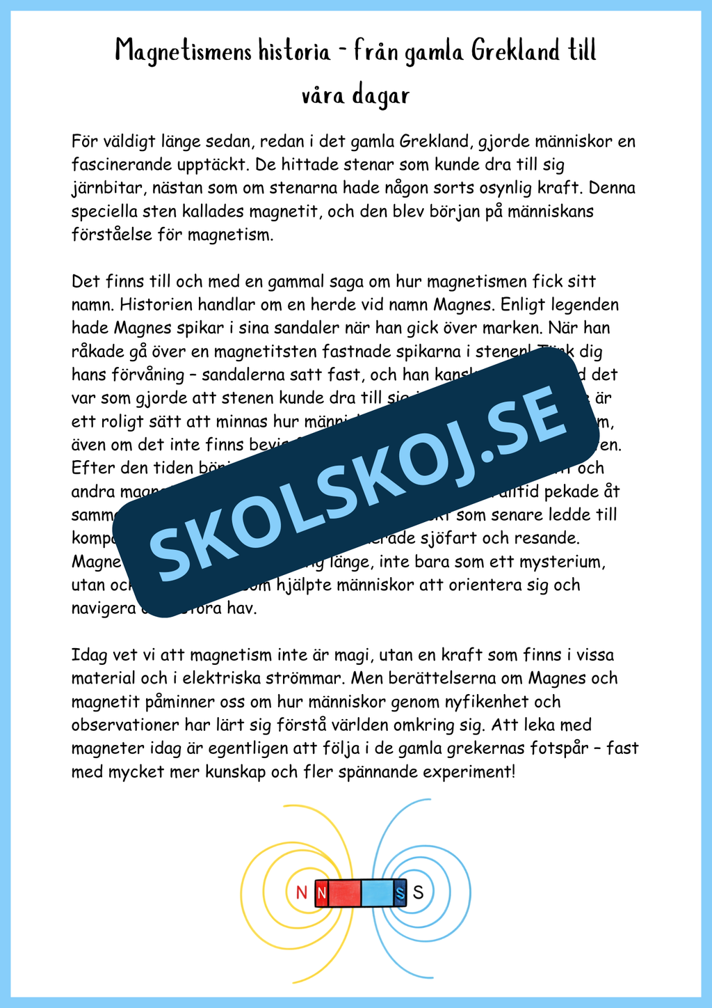 Allt om magnetism - Årskurs 4 - 6