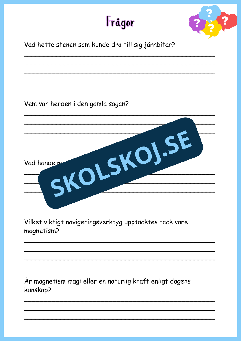 Allt om magnetism - Årskurs 4 - 6