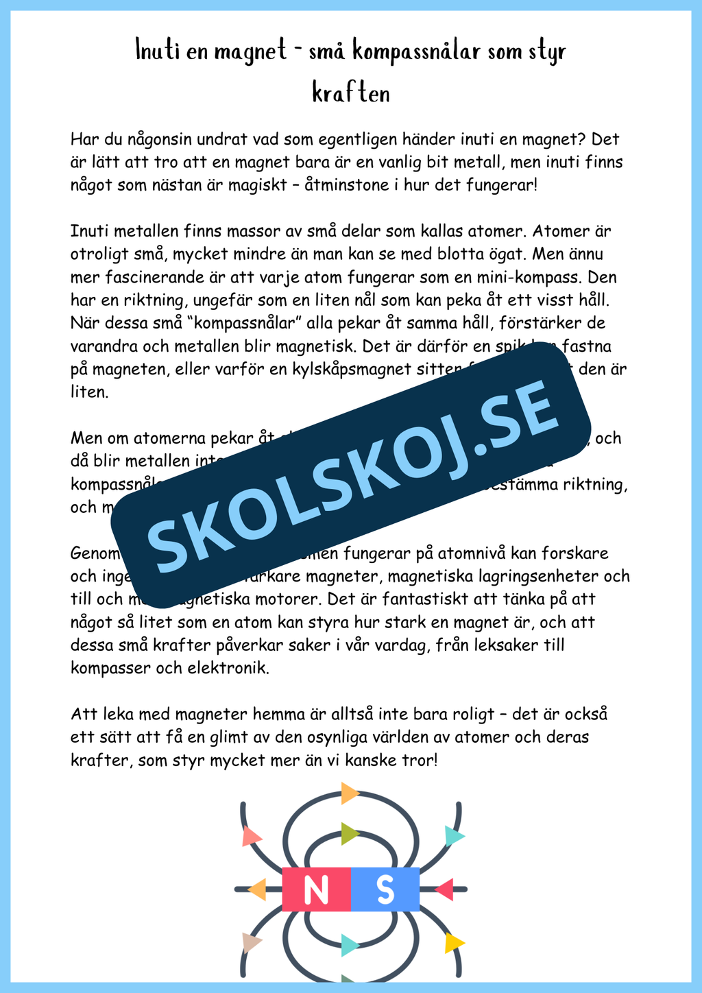 Allt om magnetism - Årskurs 4 - 6
