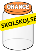 Färgglada sorteringsburkar