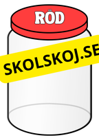 Färgglada sorteringsburkar
