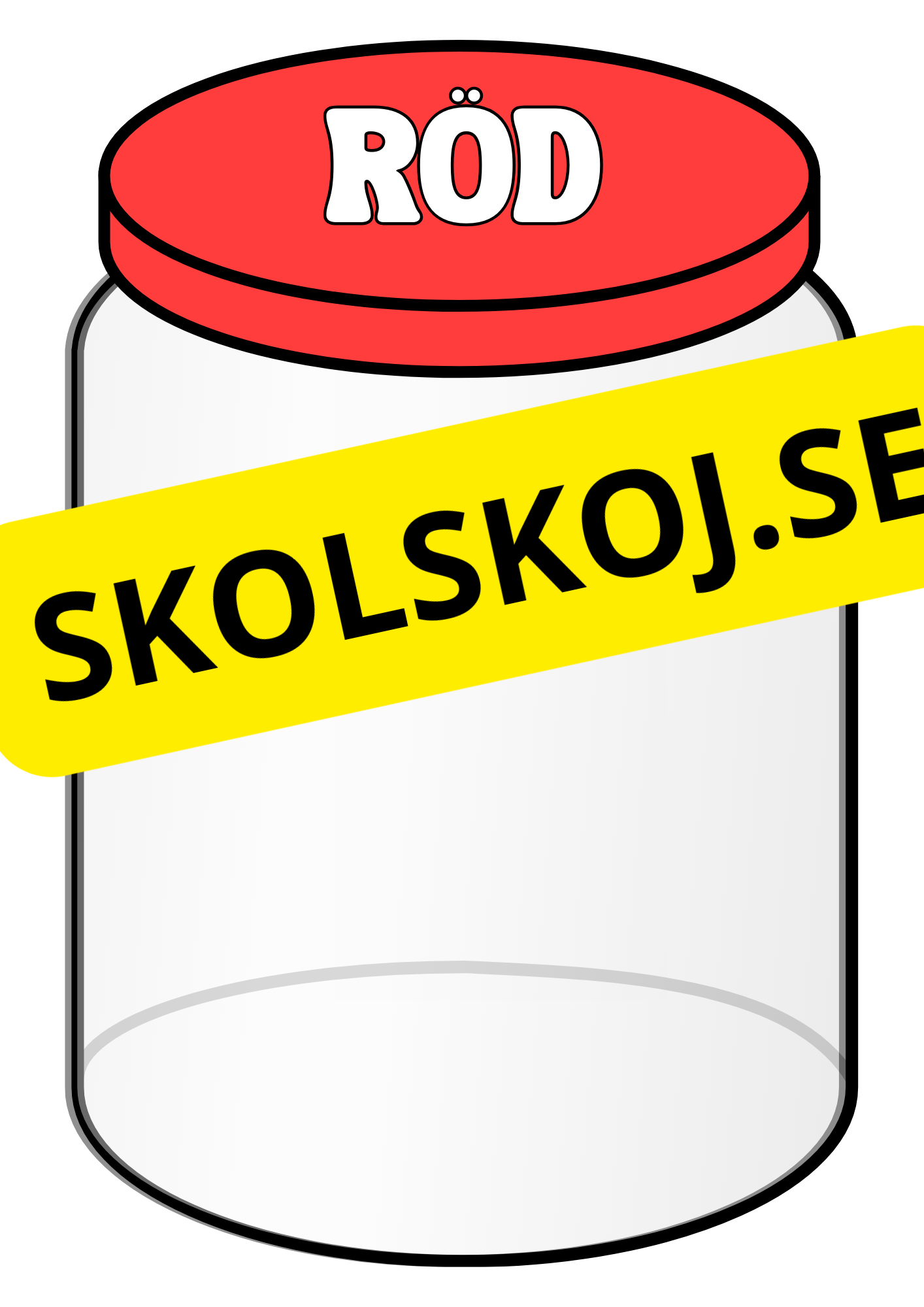 Färgglada sorteringsburkar