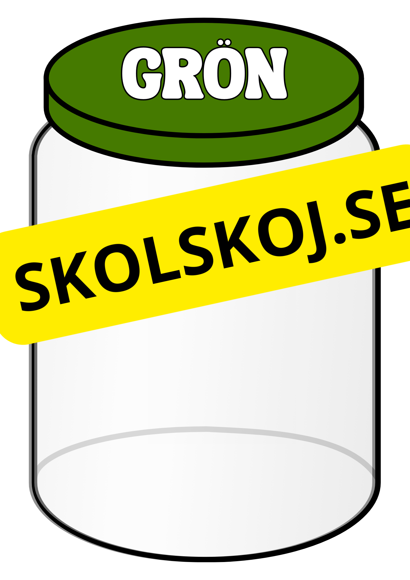 Färgglada sorteringsburkar