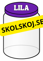 Färgglada sorteringsburkar