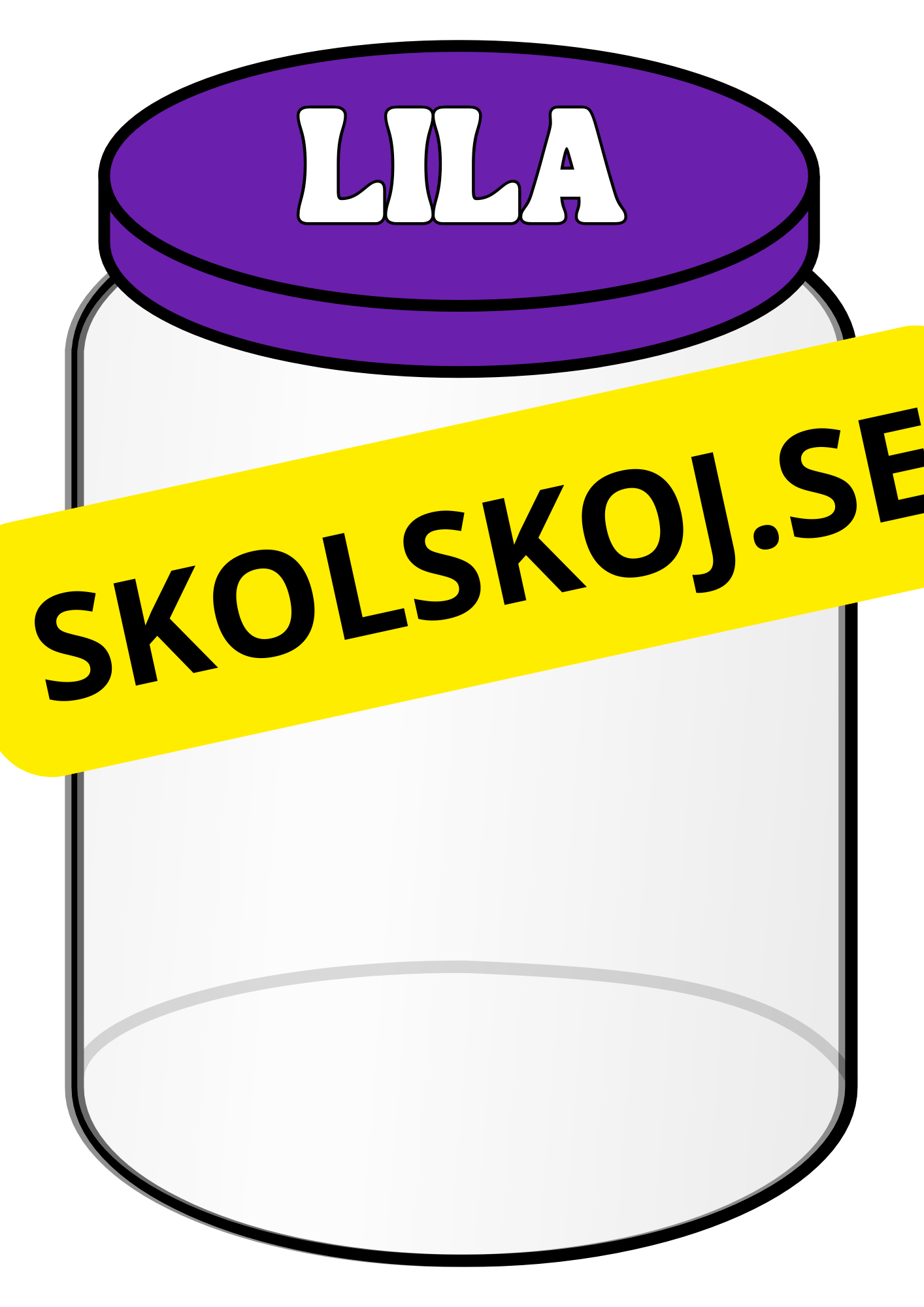 Färgglada sorteringsburkar