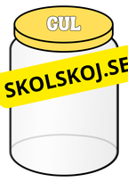 Färgglada sorteringsburkar
