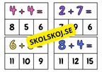 Additionskort och klädnypor