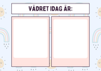 Väderkort med illustrationer - A5 format