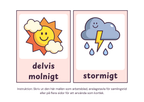 Väderkort med illustrationer - A5 format