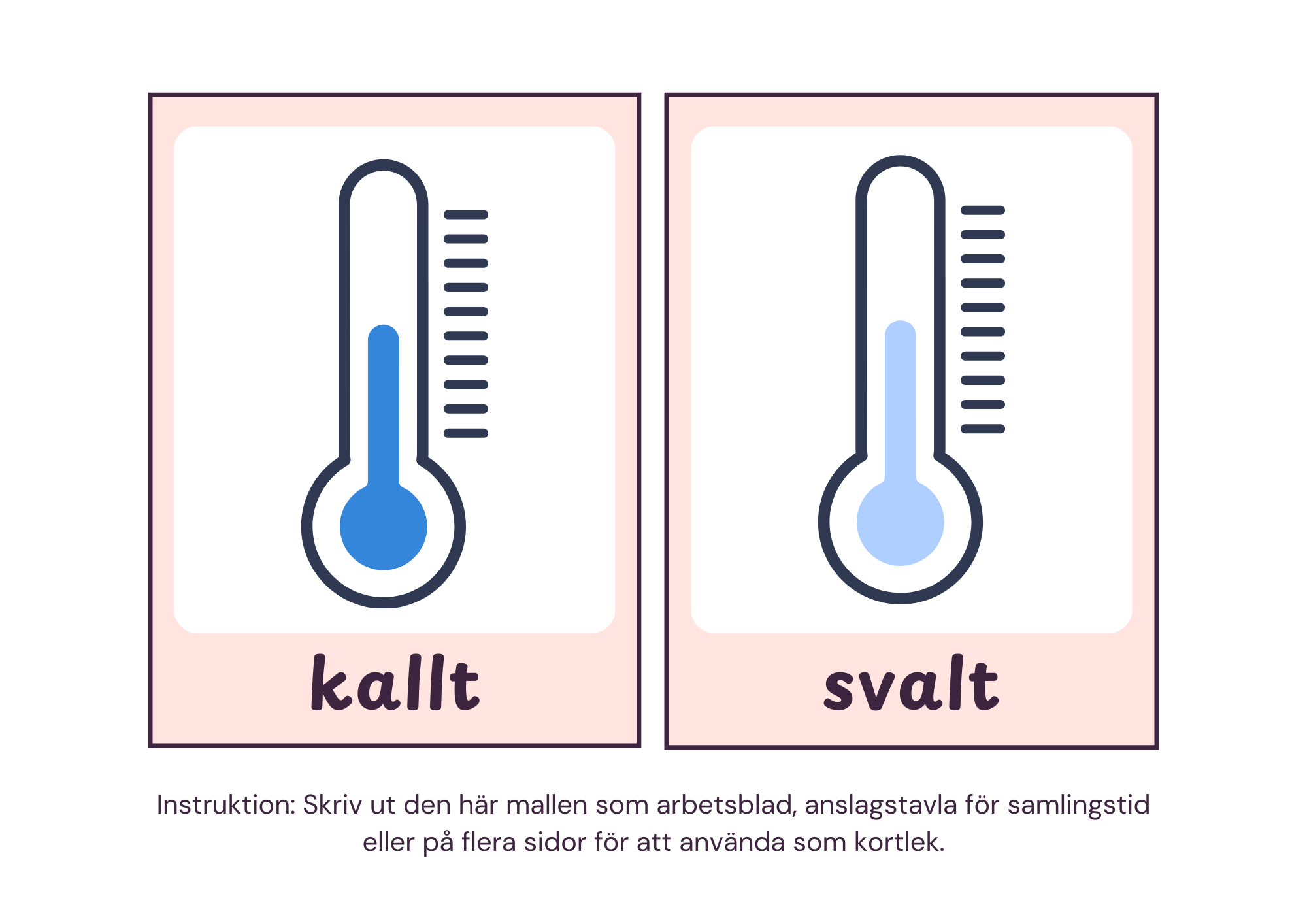 Väderkort med illustrationer - A5 format